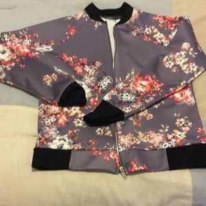 Adorable purple and floral jacket